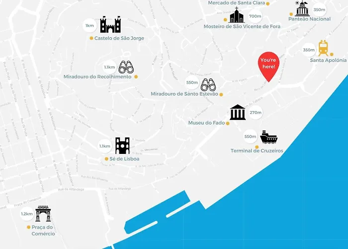 Alfama Views In Historical Lisboa